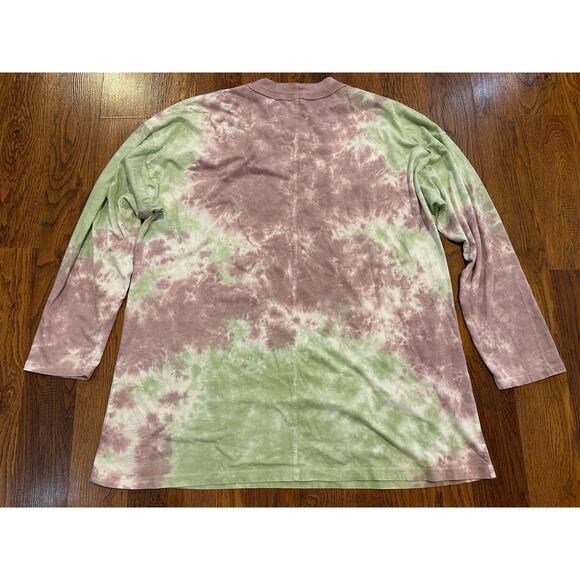 We The Free Women’s Cotton Tie Dye Long Sleeve T-Shirt – Size Large Boho Vibes - Picture 2 of 6